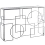 Consola Alexandra House Living Transparente Prateado Metal 110 x 79 x 31 cm de Alexandra House Living, Jogos de móveis - Ref:...