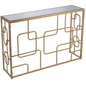 Consola Alexandra House Living Transparente Dourado Metal 120 x 80 x 28 cm de Alexandra House Living, Jogos de móveis - Ref: ...