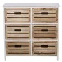 Cassettiera Alexandra House Living Bianco Marrone Legno 80 x 80 x 35 cm di Alexandra House Living, Comò e cassettiere - Rif: ...