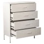 Cassettiera Alexandra House Living Bianco Metallo 80 x 102 x 35 cm di Alexandra House Living, Comò e cassettiere - Rif: D1624...