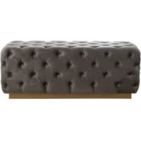 Banc de Pied de Lit Alexandra House Living Gris Velours Bois 125 x 47 x 45 cm de Alexandra House Living, Chaises - Réf : D162...