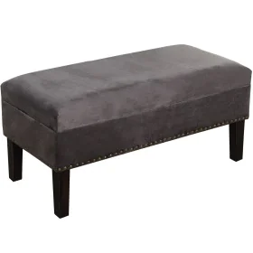 Banquette Alexandra House Living Gris Bois 97 x 46 x 46 cm Coffre de Alexandra House Living, Chaises - Réf : D1624717, Prix :...