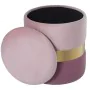 Pouffe Alexandra House Living Pink Velvet Wood 37 x 43 x 37 cm by Alexandra House Living, Bean Bags - Ref: D1624725, Price: 1...