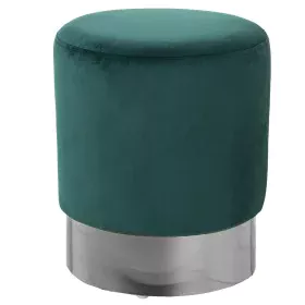 Pouf Alexandra House Living Vert Argent Velours Bois 10 x 42 x 35 cm de Alexandra House Living, Fauteuils poire - Réf : D1624...