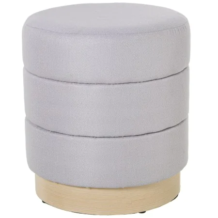 Pouf Alexandra House Living Beige Gris Velours Bois 39 x 44 x 39 cm de Alexandra House Living, Fauteuils poire - Réf : D16247...