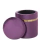 Puff Alexandra House Living Violeta Dourado Veludo Madeira Conjunto 2 Peças de Alexandra House Living, Pufes pera - Ref: D162...