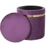 Pouf Alexandra House Living Violet Doré Velours Bois Lot 2 Pièces de Alexandra House Living, Fauteuils poire - Réf : D1624746...