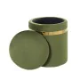 Pouffe Alexandra House Living Green Golden Velvet Wood Set 2 Pieces by Alexandra House Living, Bean Bags - Ref: D1624747, Pri...