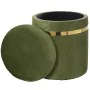 Pouffe Alexandra House Living Green Golden Velvet Wood Set 2 Pieces by Alexandra House Living, Bean Bags - Ref: D1624747, Pri...