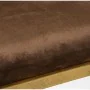 Bench Alexandra House Living Brown Golden Velvet Metal 60 x 46 x 37 cm by Alexandra House Living, Chairs - Ref: D1624748, Pri...