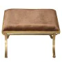 Banqueta Alexandra House Living Marrón Dorado Terciopelo Metal 60 x 46 x 37 cm de Alexandra House Living, Sillas - Ref: D1624...