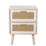 Mesa de Cabeceira Alexandra House Living Branco Castanho Madeira 40 x 55 x 30 cm de Alexandra House Living, Mesinhas de cabec...