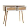 Console Alexandra House Living Blanc Marron Bois 90 x 80 x 28 cm de Alexandra House Living, Tables - Réf : D1627275, Prix : 1...