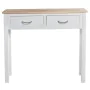 Consola Alexandra House Living Branco Castanho Madeira 90 x 81 x 28 cm de Alexandra House Living, Jogos de móveis - Ref: D162...