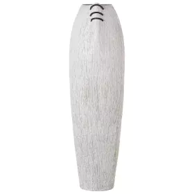 Floor vase Alexandra House Living White Ceramic Stripes 24 x 24 x 78 cm by Alexandra House Living, Vases - Ref: D1621519, Pri...