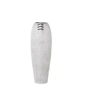 Vase de sol Alexandra House Living Blanc Céramique Rayures 20 x 20 x 57 cm de Alexandra House Living, Vases - Réf : D1621520,...