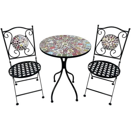 Tavolo con 2 sedie Alexandra House Living Multicolore 60 x 71 x 60 cm Mosaico di Alexandra House Living, Set di mobili - Rif:...