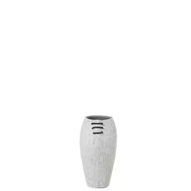 Vase Alexandra House Living Blanc Céramique Rayures 18 x 18 x 29 cm de Alexandra House Living, Vases - Réf : D1621522, Prix :...