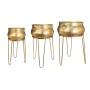 Set of Planters Romimex Golden Metal 47 x 74 x 47 cm 3 Pieces by Romimex, Cachepots - Ref: D1628675, Price: 226,95 €, Discoun...