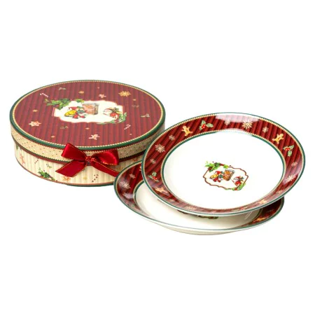 Set di piatti Romimex Rosso Ceramica 21 x 2 x 21 cm 2 Unità di Romimex, Piatti e teglie - Rif: D1628824, Prezzo: 35,43 €, Sco...