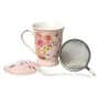 Set of Mugs with Saucers Romimex Pink Ceramic 14 x 10 x 12 cm by Romimex, Cups - Ref: D1628839, Price: 12,66 €, Discount: %