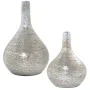 Set of 2 Vases Alexandra House Living Silver Ceramic 20 x 32 x 20 cm 24 x 42 x 24 cm by Alexandra House Living, Vases - Ref: ...