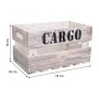 Boîtes de rangement Alexandra House Living CARGO Blanc Bois d'épicéa 24 x 19 x 38 cm 33 x 20 x 18 cm 28 x 15,5 x 17 cm 3 Piè ...