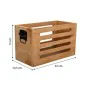 Cajas de almacenamiento Alexandra House Living Marrón Madera de abeto 17 x 15 x 28 cm 25 x 13,5 x 14 cm 22 x 10,5 x 13 cm 3 P...