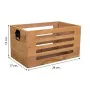 Cajas de almacenamiento Alexandra House Living Marrón Madera de abeto 17 x 15 x 28 cm 25 x 13,5 x 14 cm 22 x 10,5 x 13 cm 3 P...