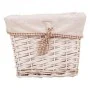 Set of Baskets Alexandra House Living White wicker Willow wood 41 x 63 x 55 cm 30 x 22 x 24 cm 3 Pieces by Alexandra House Li...