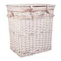 Set of Baskets Alexandra House Living White wicker Willow wood 41 x 63 x 55 cm 30 x 22 x 24 cm 3 Pieces by Alexandra House Li...