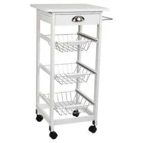 Kitchen Trolley Alexandra House Living White 37 x 82 x 40 cm by Alexandra House Living, Serving Trolleys - Ref: D1631267, Pri...