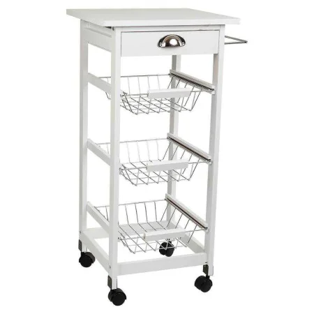 Carrello da Cucina Alexandra House Living Bianco 37 x 82 x 40 cm di Alexandra House Living, Carrelli da portata - Rif: D16312...