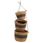 Set of Baskets Alexandra House Living Black Natural Fibre 26 x 19 x 26 cm 22 x 16,5 x 22 cm 18 x 14,5 x 18 cm For hanging 3 P...