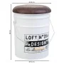 Bucket Alexandra House Living White Hemp Metal Fir wood 35 x 31 x 40 cm With lid With handle by Alexandra House Living, Lidde...