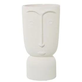 Vase Alexandra House Living Ecru Céramique Visage 16 x 16 x 27 cm de Alexandra House Living, Vases - Réf : D1621546, Prix : 5...