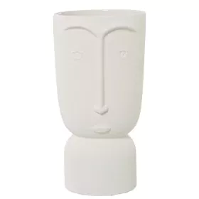 Vase Alexandra House Living Ecru Ceramic Face 16 x 16 x 27 cm by Alexandra House Living, Vases - Ref: D1621546, Price: 50,14 ...