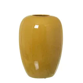 Vase Alexandra House Living Mustard Ceramic Shiny 16 x 16 x 27 cm by Alexandra House Living, Vases - Ref: D1621555, Price: 88...