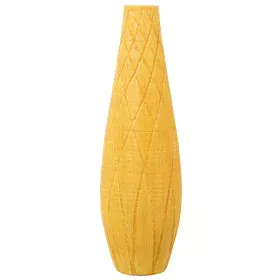 Vase Alexandra House Living Yellow Ceramic Rhombus 22 x 22 x 73 cm by Alexandra House Living, Vases - Ref: D1621560, Price: 6...