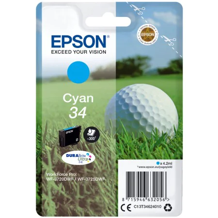 Cartucho de Tinta Original Epson C13T34624010 Cian de Epson, Tóners y tinta de impresora - Ref: M0506156, Precio: 15,81 €, De...