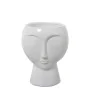 Vase Alexandra House Living Blanc Céramique Brillant Visage 27 x 27 x 35 cm de Alexandra House Living, Vases - Réf : D1621572...