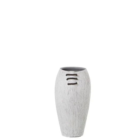 Vase Alexandra House Living Blanc Céramique Rayures 19 x 19 x 34 cm de Alexandra House Living, Vases - Réf : D1621573, Prix :...