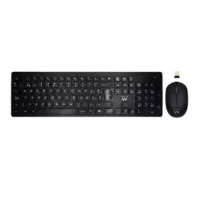 Tastiera e Mouse Wireless Ewent EW3256 2.4 GHz Nero Spagnolo di Ewent, Set tastiera e Mouse - Rif: S0224814, Prezzo: 19,99 €,...