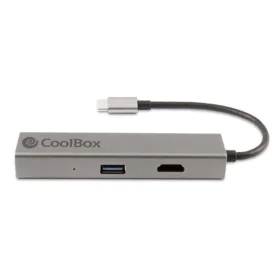 Hub USB CoolBox Hub miniDOCK4 USB-C Grau von CoolBox, USB-Hubs - Ref: S0234884, Preis: 27,73 €, Rabatt: %