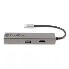 Hub USB CoolBox Hub miniDOCK4 USB-C Cinzento de CoolBox, Hubs USB - Ref: S0234884, Preço: 27,61 €, Desconto: %