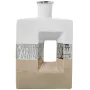 Vaso Alexandra House Living Branco Prateado Cerâmica 18 x 7 x 28 cm de Alexandra House Living, Jarrões - Ref: D1621594, Preço...