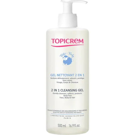 Gel de duche Topicrem Baby 2 em 1 500 ml de Topicrem, Gel de duche - Ref: S05112634, Preço: 10,51 €, Desconto: %