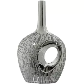 Vase Alexandra House Living Silver Ceramic 12 x 21 x 33 cm by Alexandra House Living, Vases - Ref: D1621604, Price: 37,97 €, ...