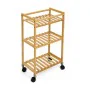 Carrello per Verdure Confortime Naturale Bambù 40 x 25 x 70 cm (2 Unità) di Confortime, Ripiani e supporti - Rif: S2231444, P...