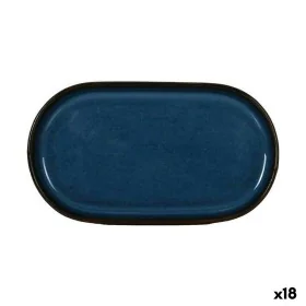 Vassoio per aperitivi La Mediterránea Chester Azzurro Ovale 20 x 11 x 1,5 cm (18 Unità) di La Mediterránea, Piatti e teglie -...